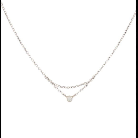 Catbird Rose Gold Chained to My Heart Necklace with Diamond 14k - Picture 3 of 4